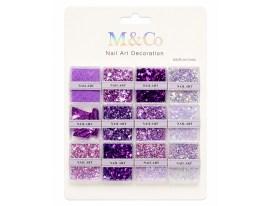 Pack 12 cajitas acrilicas con decorativos surtidos 